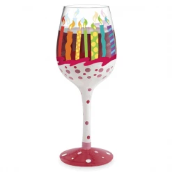Epic Products Birthday Painted Wine Glass Other Glassware