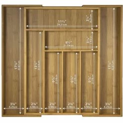 Deals π Totally Bamboo Expandable Utensil Drawer Organizer π 7 Totally Bamboo Expandable Utensil Drawer Organizer