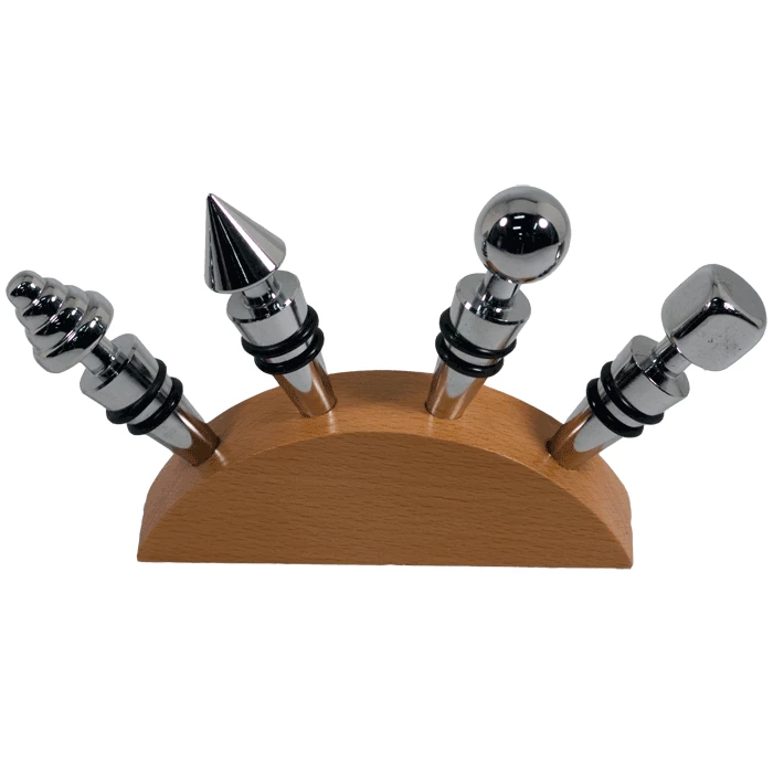 Promo π Pampered Grape Stainless Steel Wine Stopper Set Wine Bottle Stoppers π 1 Pampered Grape Stainless Steel Wine Stopper Set Wine Bottle Stoppers