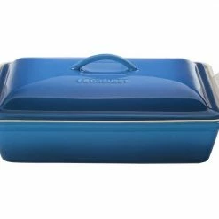 Le Creuset 4 Quart Heritage Covered Rectangular Stoneware Casserole Le Creuset Bakeware