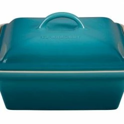 Le Creuset 2.5 Quart Heritage Covered Square Stoneware Casserole