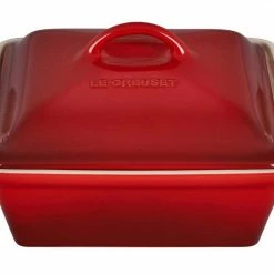 Le Creuset 2.5 Quart Heritage Covered Square Stoneware Casserole