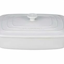 Le Creuset 3.5 Quart Covered Rectangular Stoneware Casserole