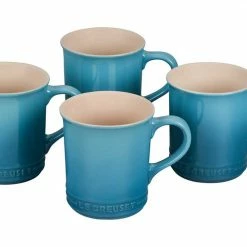 Le Creuset Coffee & Tea Le Creuset 14 Ounce Stoneware Mugs - Set Of 4