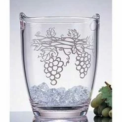 Other Acrylic Wine Bucket With Grape Cluster Design Champagne Buckets/Wine Chillers