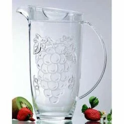 Other Champagne Buckets/Wine Chillers Acrylic Embossed Grape Pitcher
