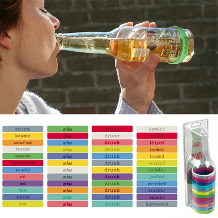 New π Other Wine Charms Rubber Beer Bottle Bands π 4 Other Wine Charms Rubber Beer Bottle Bands