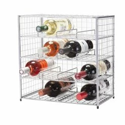 Oenophilia Chrome 16 Bottle Wire Bin