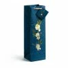 True Fabrications Blue Wildflowers Wine Gift Bag - Set Of 4
