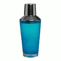 Wild Eye Designs Cocktail Shakers Etched Cocktail Shaker- Lt. Blue
