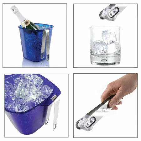 Buy ⭐ Metrokane Rabbit Ice Bucket With Stainless Tongs, Blue Ice Machines/Buckets 🧨 3 Metrokane Rabbit Ice Bucket With Stainless Tongs, Blue Ice Machines/Buckets