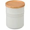 Le Creuset Wine & Kitchen Tools Le Creuset 2.5 Quart Stoneware Storage Canister W/Wood Lid