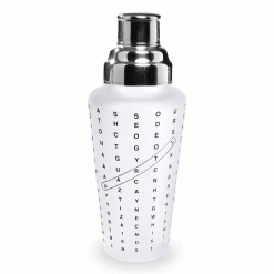 Wild Eye Designs Cocktail Shakers Crossword Cocktail Shaker