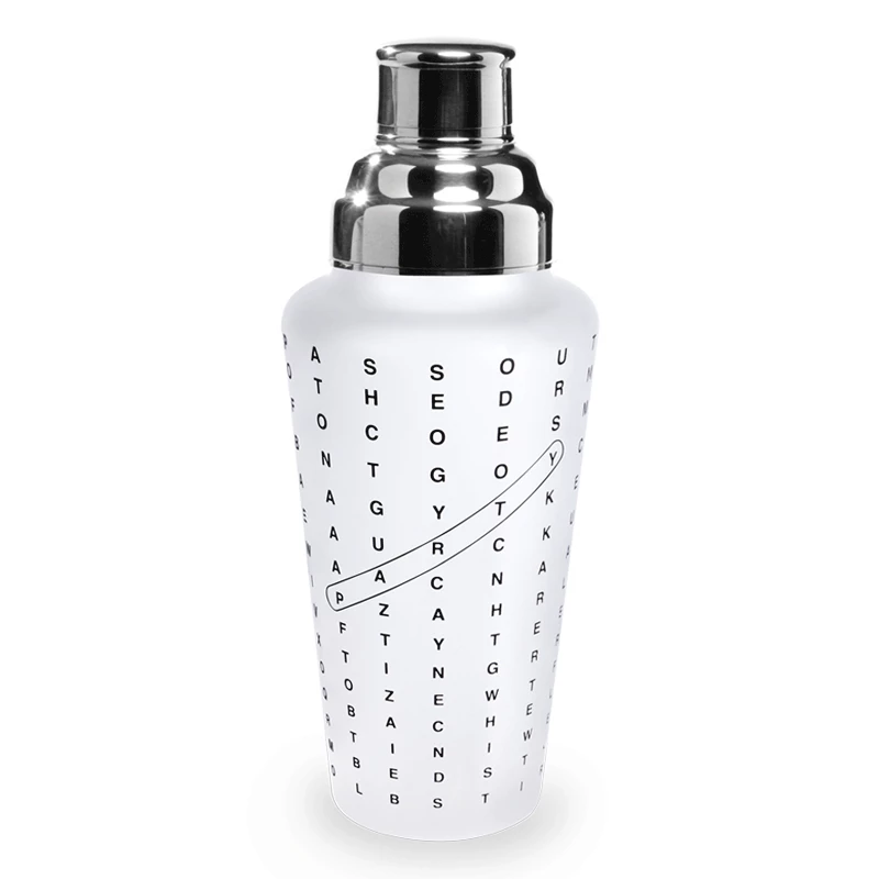 Buy ❤️ Wild Eye Designs Cocktail Shakers Crossword Cocktail Shaker 👍 1 Wild Eye Designs Cocktail Shakers Crossword Cocktail Shaker