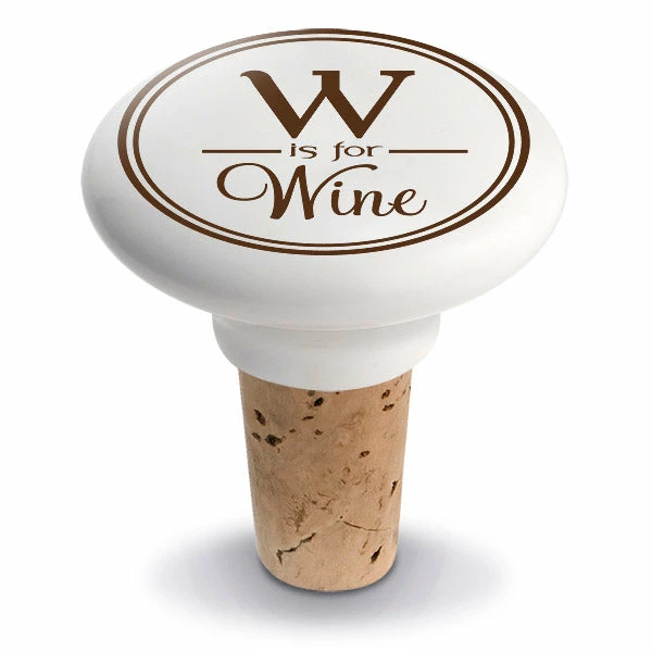 Buy π Epic Products Wine Bottle Stoppers W Is For Wine Ceramic Bottle Stopper π 1 Epic Products Wine Bottle Stoppers W Is For Wine Ceramic Bottle Stopper