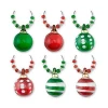 Epic Products Happy Holidays Ornament Wine Glass Charms Wine Glass Accessories