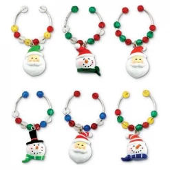 Epic Products Holly Jolly Bunch Wine Glass Charms Wine Glass Accessories