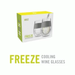 True Fabrications Acrylic Glassware Host Freeze Cooling Wine Glass (set Of 2)