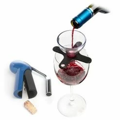 Lever Model Corkscrews Metrokane Houdini 5-Piece Gift Set - Metallic Blue