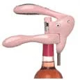 Metrokane Rabbit Corkscrew W/ Foil Cutter - Pink Lever Model Corkscrews