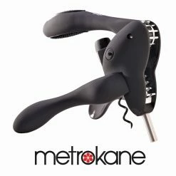 Metrokane Rabbit Corkscrew W/ Free Foil Cutter - Black Lever Model Corkscrews
