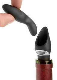 Brand new π Wine Bottle Stoppers Metrokane Velvet Wine Pourer With Stopper π 4 Wine Bottle Stoppers Metrokane Velvet Wine Pourer With Stopper