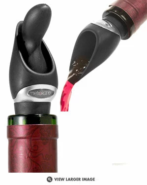 Brand new π Wine Bottle Stoppers Metrokane Velvet Wine Pourer With Stopper π 2 Wine Bottle Stoppers Metrokane Velvet Wine Pourer With Stopper