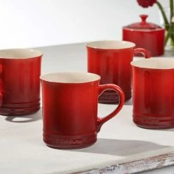 Le Creuset Coffee & Tea Le Creuset 14 Ounce Stoneware Mugs - Set Of 4