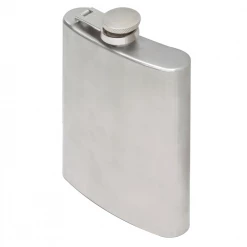 Oenophilia Brushed Stainless Steel Flask - 6 Oz Flasks