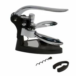 Lever Model Corkscrews Pampered Grape Wizard Corkscrew - Chrome