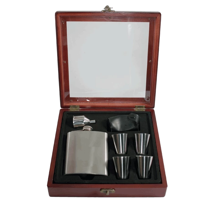 Budget 𧨠Pampered Grape Stainless Steel Flask Gift Set - 7 Oz Flasks π 1 Pampered Grape Stainless Steel Flask Gift Set - 7 Oz Flasks
