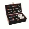 Pampered Grape Connoisseur Double Bottle Wine Box Corkscrew Sets