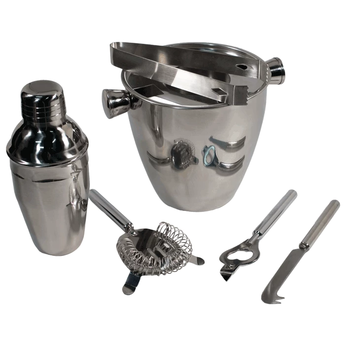 Best Sale ✔️ Pampered Grape 6pcs Stainless Steel Bar Set ✨ 3 Pampered Grape 6pcs Stainless Steel Bar Set