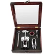 Pampered Grape Deluxe Five Piece Wine Tool Set Twist Style Corkscrews