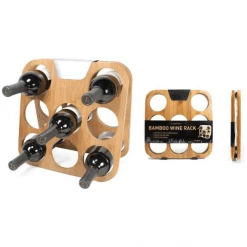Flash Sale π Metrokane Rabbit Bamboo Wine Rack Wine Racks & Holders π 7 Metrokane Rabbit Bamboo Wine Rack Wine Racks & Holders