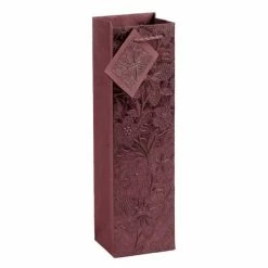 True Fabrications Majestic Sangria Trellis Wine Bag - Set Of 5 Wine & Liquor Gift Bags