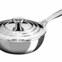 Le Creuset 3.5 Quart Stainless Steel Saucier Pan Le Creuset Saucepans