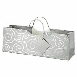 True Fabrications Wine & Liquor Gift Bags Silver Bulbs Wine Gift Bag - Set Of 6