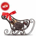 Epic Products Cork Presentation Sleigh Cork Cage Bottle Ornament