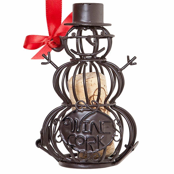 Wholesale ✔️ Epic Products Snowman Cork Cage Bottle Ornament Cork Presentation 🤩 1 Epic Products Snowman Cork Cage Bottle Ornament Cork Presentation