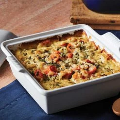 Le Creuset 2.5 Quart Heritage Covered Square Stoneware Casserole