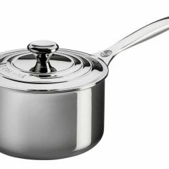 Le Creuset 4 Quart Stainless Steel Saucepan