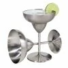 Bar Glassware Oggi Stainless Steel 12oz Margarita Glasses (Set Of 2)