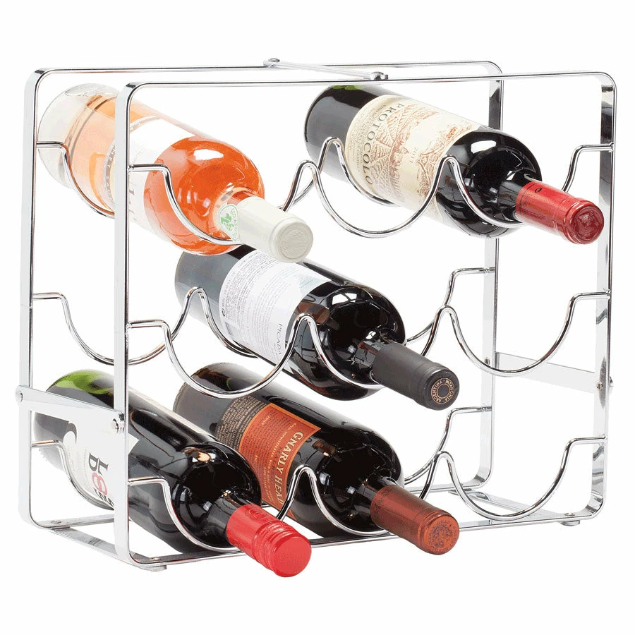 Promo 𧨠Oenophilia Swell 9 Bottle Chrome Wine Rack Wine Racks & Holders π 1 Oenophilia Swell 9 Bottle Chrome Wine Rack Wine Racks & Holders