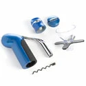 Lever Model Corkscrews Metrokane Houdini 5-Piece Gift Set - Metallic Blue