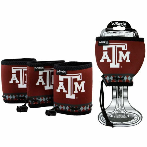 Outlet 🤩 Wine Woozie Woozie Team Texas A&M Party Pack Wine Glass Accessories ❤️ 1 Wine Woozie Woozie Team Texas A&M Party Pack Wine Glass Accessories