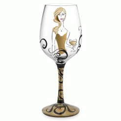 Epic Products Decorated Painted Glassware Cougars Prefer Hand-Decorated Wine Glass