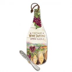 Epic Products Cheese/Cutting Boards Wine Tasting Wine Bottle Cheese Server