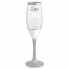Epic Products Decorated Painted Glassware Hers Hand-Decorated Champagne Flute
