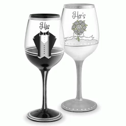 Best Pirce 🔥 Epic Products Decorated Painted Glassware His Hand-Decorated Wine Glass ✔️ 9 Epic Products Decorated Painted Glassware His Hand-Decorated Wine Glass